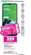 Oppo A16s 4G Smartphone-On 1GB Red Top Up Core More Data