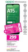 Oppo A15 4G Smartphone-On 1GB Red Top Up Core More Data
