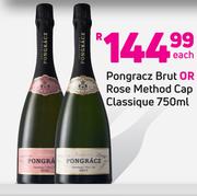 Pongracz Brut Or Rose Method Cap Classique-750ml Each