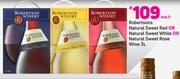 Robertsons Natural Sweet Red Or Natural Sweet White Or Natural Sweet Rose Wine-3L Each
