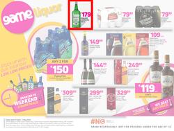 Game Liquor : Stock Up With Our Everyday Low, Low Prices (27 April - 01 May 2022), page 1