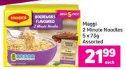 Maggi 2 Minute Noodles-5 x 73g Assorted Each