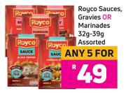 Royco Sauces, Gravies Or Marinades Assorted-For Any 5 x 32/39g