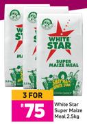 White Star Super Maize Meal-For 3 x 2.5kg