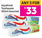 Aquafresh Toothpaste Assorted-For Any 3 x 100ml