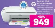 HP Deskjet 2710 All In One Printer
