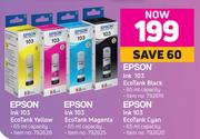 Epson Ink 103 Eco Tank Black/Yellow/Magenta/Cyan