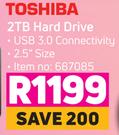 Toshiba 2TB Hard Drive 