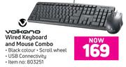 Volkano Wired Keyboard & Mouse Combo