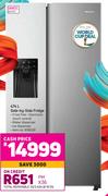 Hisense 474L Side By Side Fridge