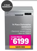 Defy 14 Place Dishwasher DDW247