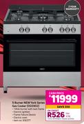 Defy 5 Burner New York Series Gas Cooker DGS902