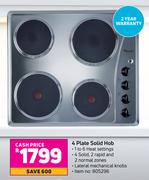 Whirlpool 4 Plate Solid Hob