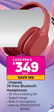Polaroid 36 hour bluetooth headphones hot sale