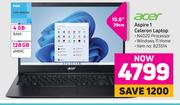 Acer 39cm (15.6") Aspire 1 Celeron Laptop