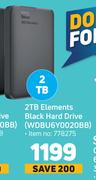 WD 2TB Elements Black Hard Drive WDBU6Y0020BB