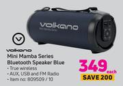 Volkano Mini Mamba Series Bluetooth Speaker (Blue)-Each