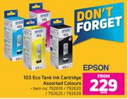 Epson 103 Eco Tank Ink Cartridge (Assorted Colours)-Each