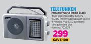 Telefunken Portable World Radio (Black)