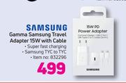 Samsung Gamma Travel Adapter 15W With Cable