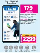 Tecno Spark 7 64GB 4G Smartphone-Each
