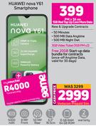 Huawei Nova Y61 Smartphone-On 1GB Red Top Up Core More Data