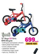 Hook 12" Boys Or Girls BMX Bicycle-Each