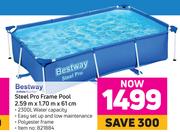 Bestway Steel Pro Frame Pool 2.59m x 1.70m x 61cm