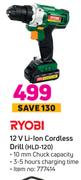 Ryobi 12V Li-Ion Cordless Drill HLD-120