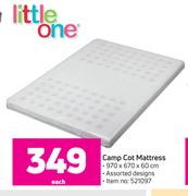 Little One Camp Cot Mattress-Each