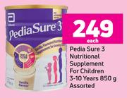 Pedia Sure 3 Nutritional Supplement For Children 3-10 Years Assorted-850g Each