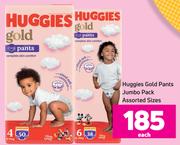 Huggies Gold Pants Jumbo Pack Assorted Sizes-Each