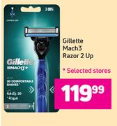 Gillette Mach3 Razor 2 Up