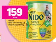 Nestle Nido 3+ Growing Up Milk Powder-900g Each
