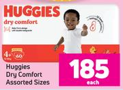 Huggies Dry Comfort Assorted Sizes-Each