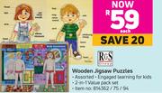Wooden Jigsaw Puzzles-Each