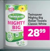 Twinsaver Mighty Big Roller Towels Classic White