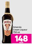 Amarula Cream Liqueur-750ml Each