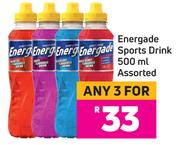 Energade Sports Drink Assorted-For 3 x 500ml