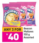 Beacon Mallows Assorted-For 3 x 150g