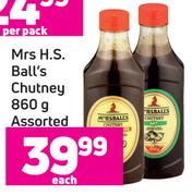 Mrs H.S Ball's Chutney Assorted-860g Each