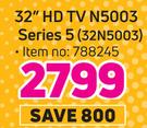 Samsung 32" (81cm) HD TV N5003 Series 5 32N5003