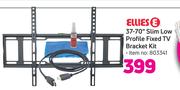 Ellies 37-70" Slim Low Profile Fixed TV Bracket Kit