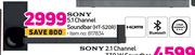 Sony 5.1 Channel Soundbar HT-S20R