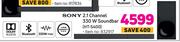 Sony 2.1 Channel 330W Soundbar HT-S400