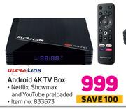 Ultra Link Android 4K TV Box