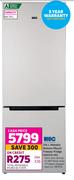 KIC 314L Metallic Bottom Mount Freezer Fridge KBF635 ME