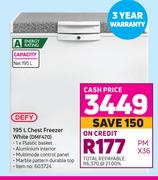 Defy 195L Chest Freezer White DMF470