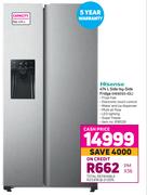 Hisense 474L Side By Side Fridge H690SS-IDL