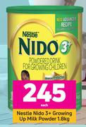 Nestle Nido 3+ Growing Up Milk Powder-1.8Kg